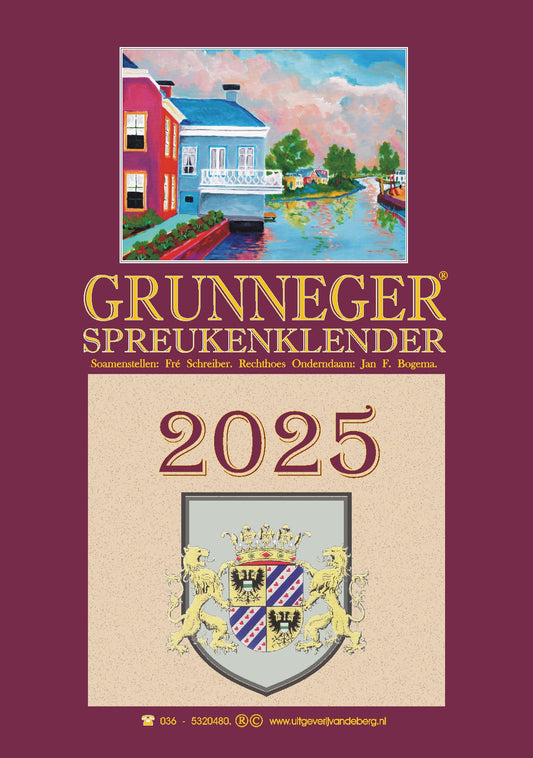 GRUNNEGER SPREUKENKALENDER 2025