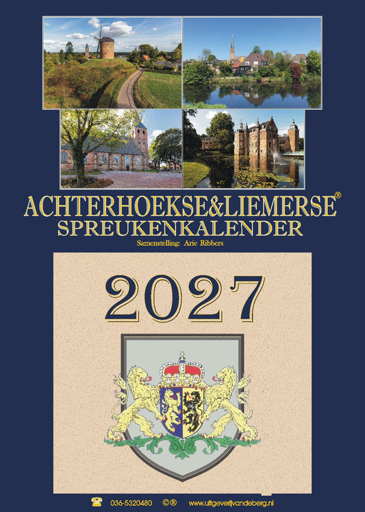 ACHTERHOEKSE EN LIEMERSE SPREUKENKALENDER 2027