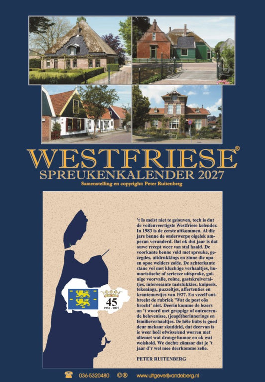 WESTFRIESE SPREUKENKALENDER 2027
